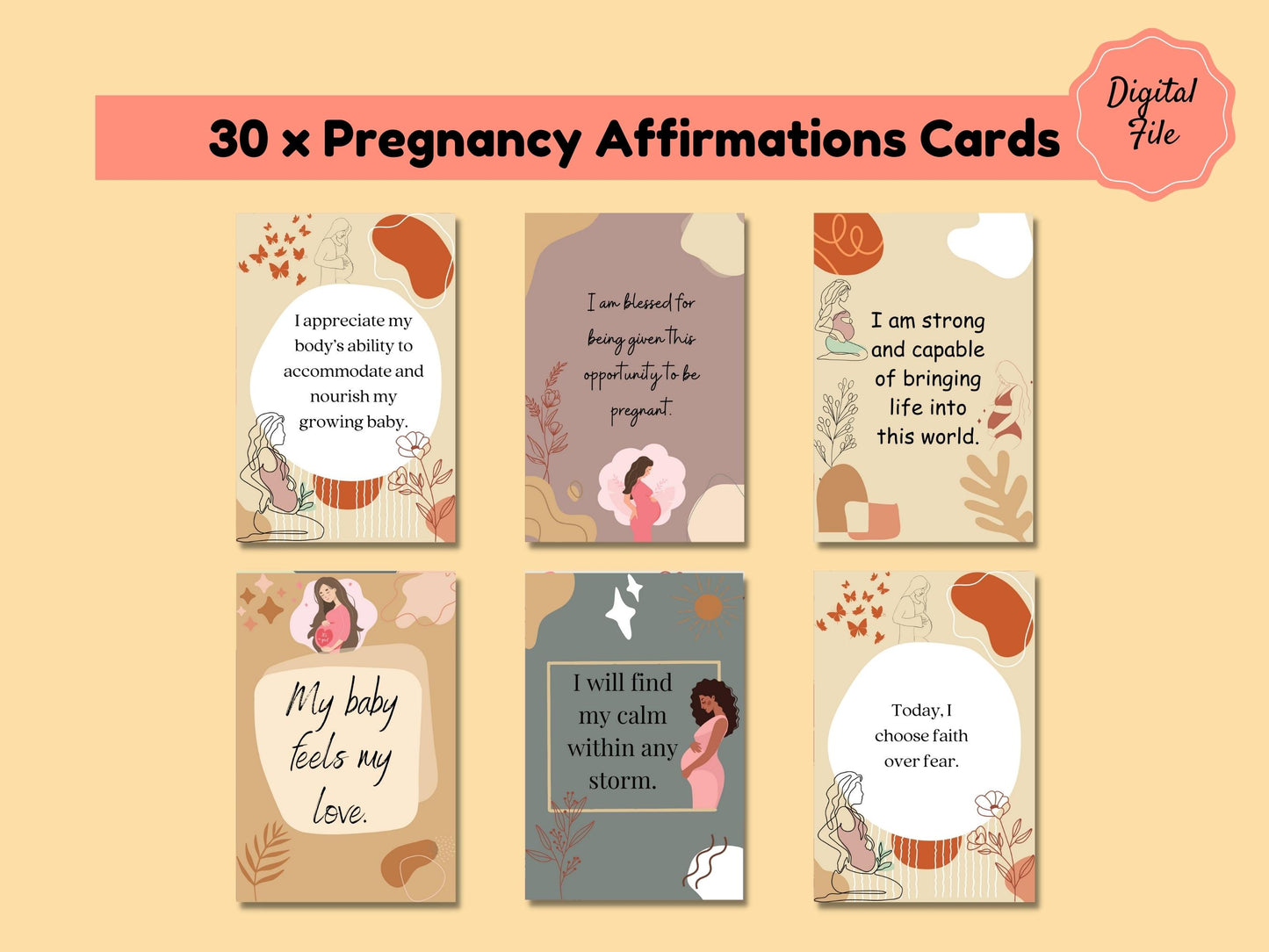 Pregnancy Affirmation Cards