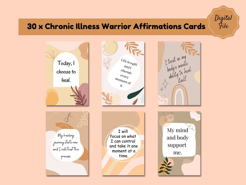 Chronic Illness Affirmation Cards