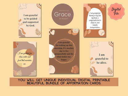 Gratitude Affirmation Cards