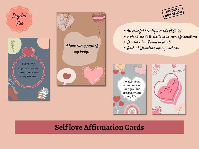 Self love Affirmation Cards